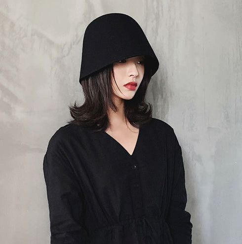 帽子 ハット バケツハット ブラック シック /ユニセックス モレビー|モード系ファッションブランド