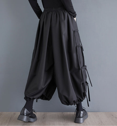 中性的 サルエルパンツ カジュアルパンツ クロップドパンツ /ユニセックス ・メンズ モレビー|モード系ファッションブランド