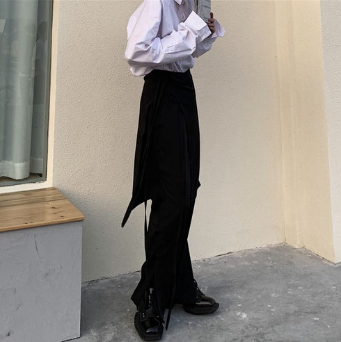 スタイリッシュレイヤードサルエルパンツ /ユニセックス モレビー|モード系ファッションブランド