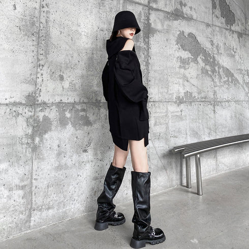 ビッグサイズパーカー/スウェット ロング丈 /レディース モレビー|モード系ファッションブランド