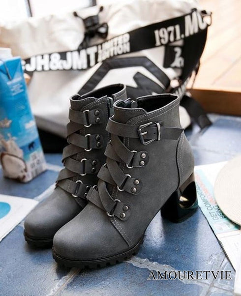 ショートブーツ レザーブーツ PU マーチンブーツ /レディース モレビー|モード系ファッションブランド