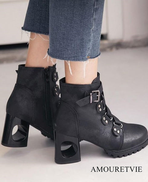 ショートブーツ レザーブーツ PU マーチンブーツ /レディース モレビー|モード系ファッションブランド