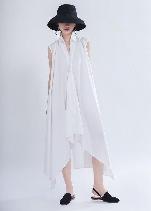 スタイリッシュノースリーブロングワンピース /レディース モレビー|モード系ファッションブランド