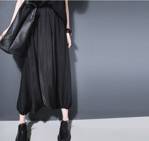 ガウチョパンツ サルエルパンツ アラジンパンツ グレー ブラック ゆったり /レディース モレビー|モード系ファッションブランド