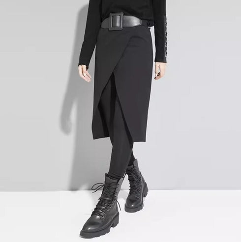 レイヤード風ストレートパンツ スタイリッシュ /レディース モレビー|モード系ファッションブランド