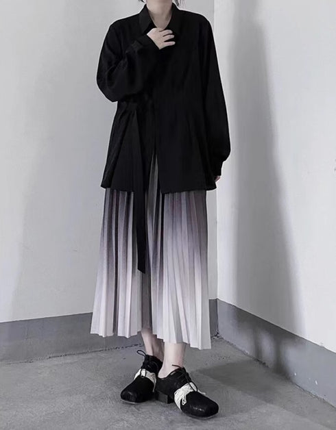 ルーズスタイル長袖ロングシャツ/ブラウス /レディース モレビー|モード系ファッションブランド