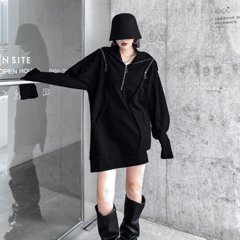 ビッグサイズパーカー/スウェット ロング丈 /レディース モレビー|モード系ファッションブランド