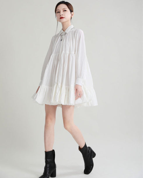 ミディ丈プリーツおしゃれワンピース /レディース モレビー|モード系ファッションブランド